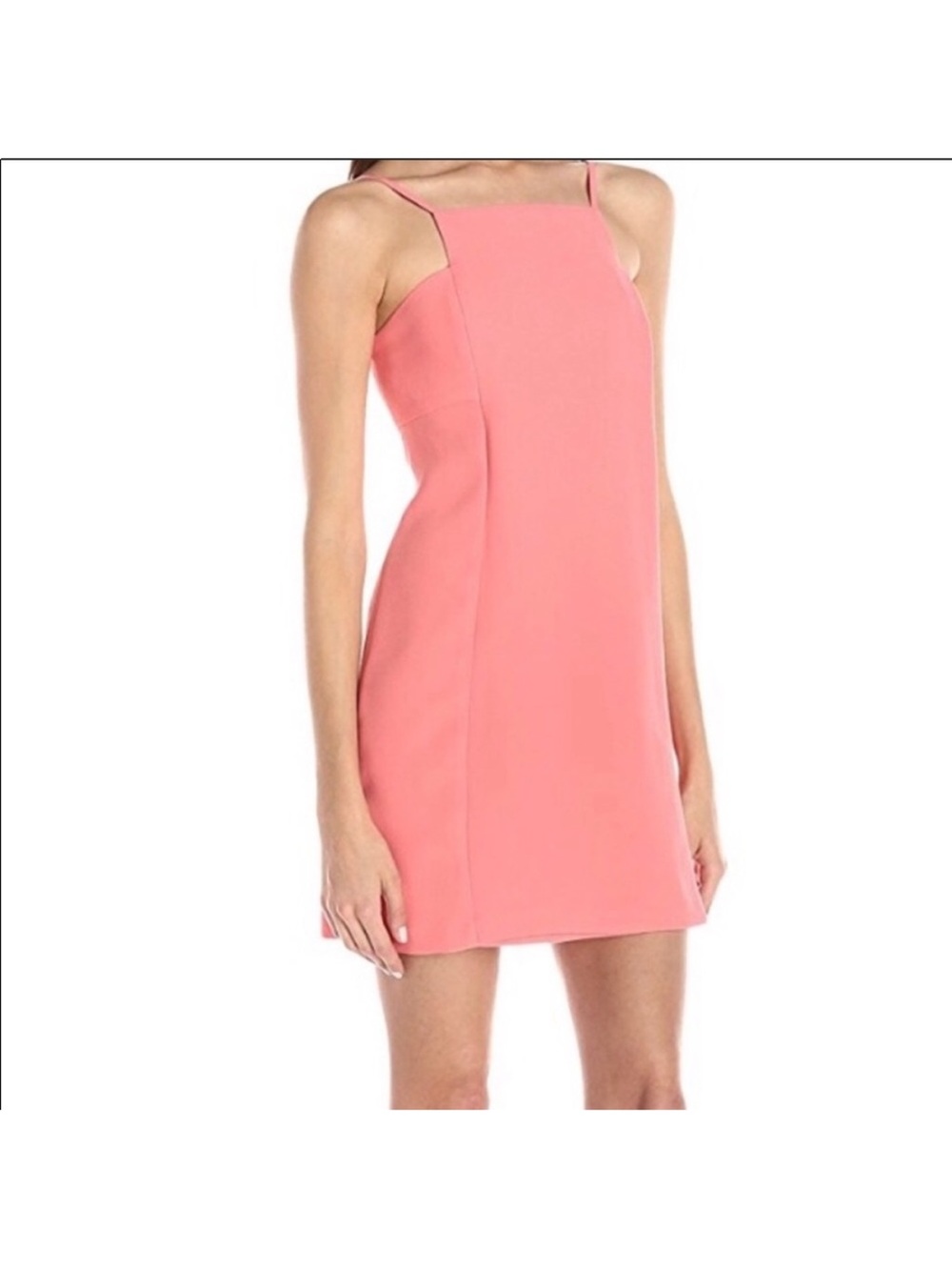 BCBG Coral Square Neck Dress
